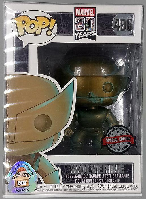 496 Wolverine (Patina) - Marvel 80th Anniversary Funko POP Funko