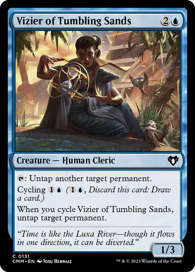 131 - Vizier of Tumbling Sands - Commander Masters - Normal - Magic: The Gathering Card