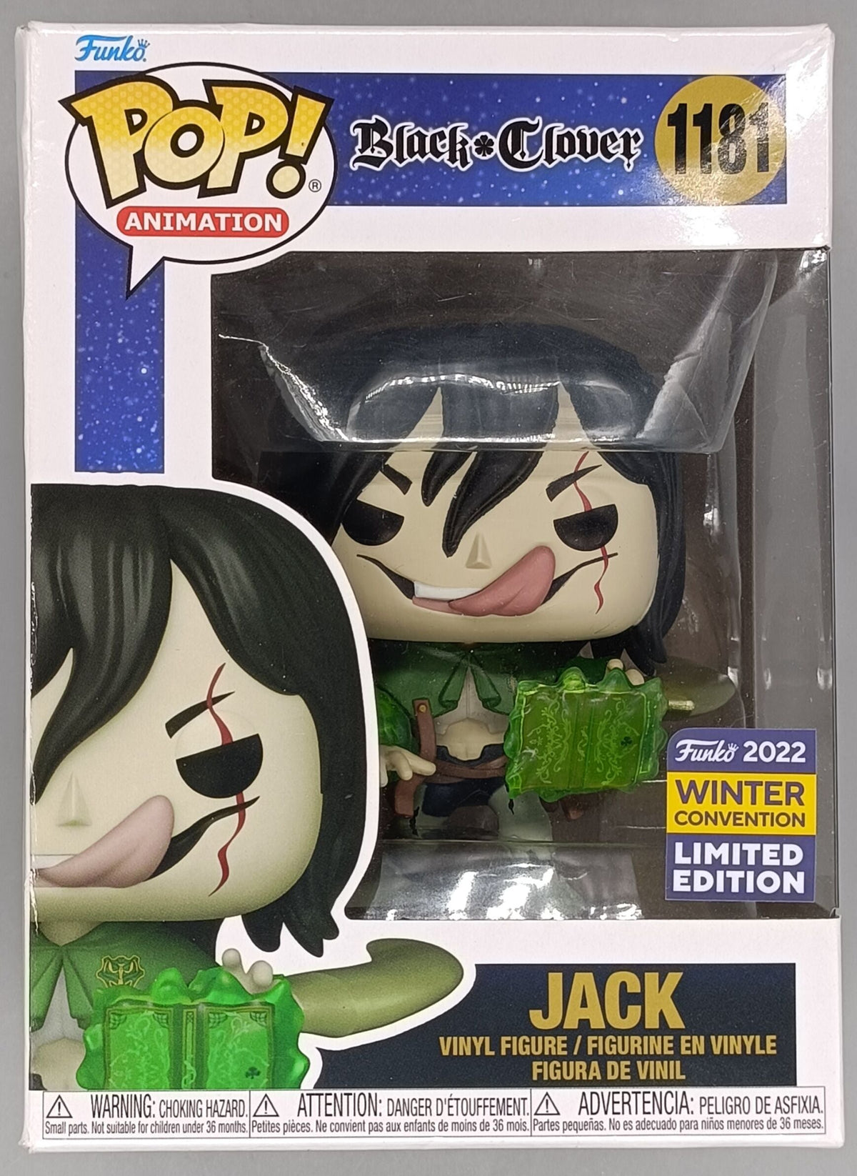 1181 Jack (Ripper) - Black Clover - 2022 Con - Funko POP - Box Damaged Funko
