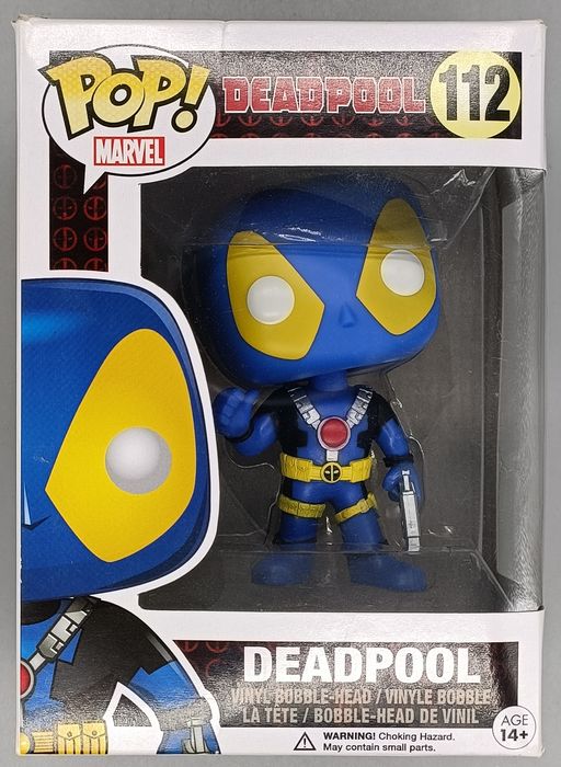 112 Deadpool (Thumb Up- X-Men Blue) - Marvel Box Damaged Funko POP Funko