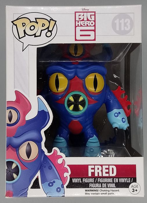 113 Fred - Disney Big Hero 6 - Funko POP - Box Damaged Funko