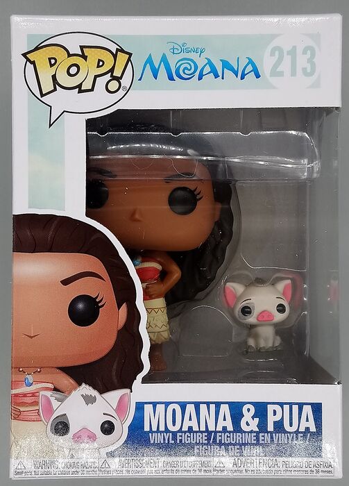 213 Moana & Pua - Disney Moana - New Funko POP in Protector Funko
