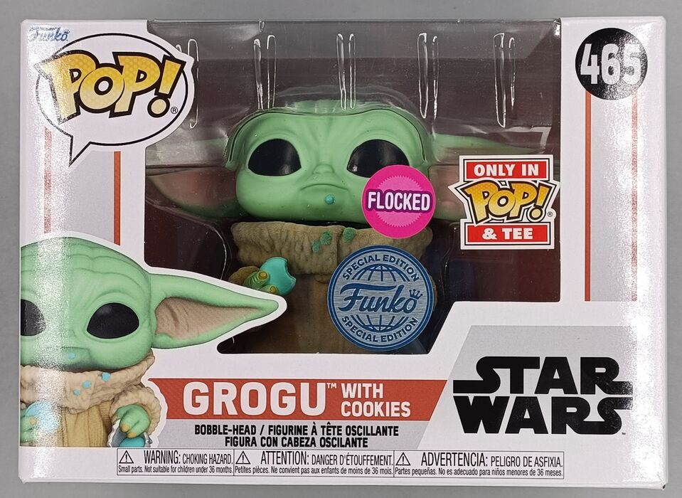 465 Grogu (with Cookies) Flocked Star Wars Funko POP Funko