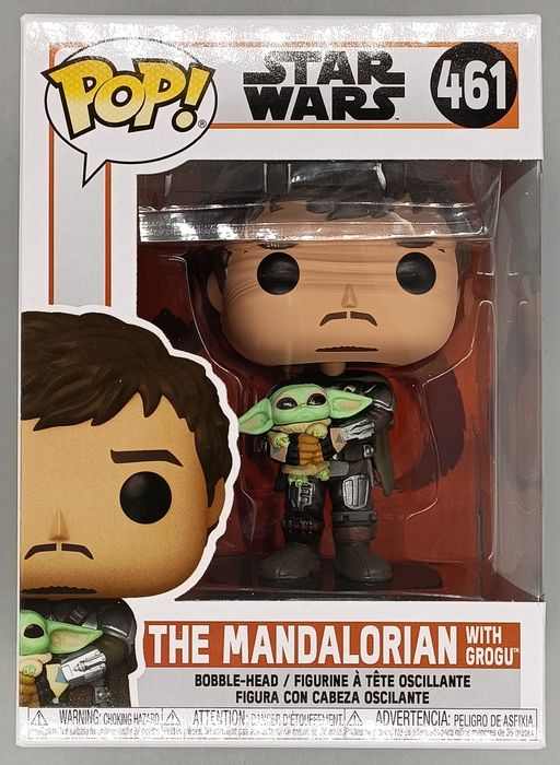 461 The Mandalorian (with Grogu) Star Wars The Manda Box Damaged Funko POP Funko