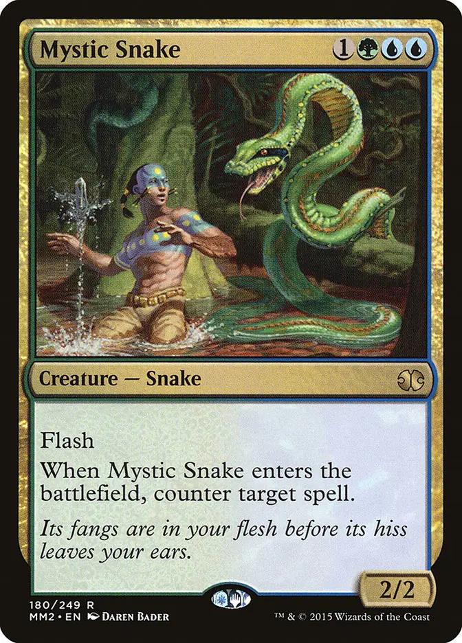 208 - Mystic Snake - Modern Masters 2015 - Normal - Magic: The Gathering Card