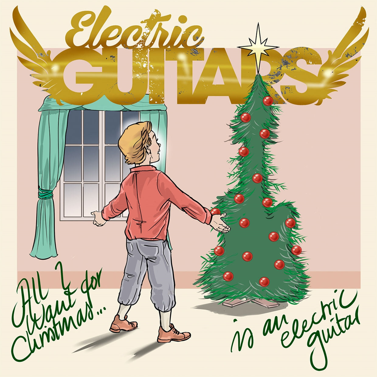 Electric Guitars - All I Want For Christmas (Red Vinyl) - Rock - 7EP