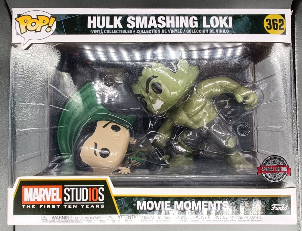 362 Hulk Smashing Loki - Movie Moment - Marvel Avengers - Funko POP - Box Damaged Funko