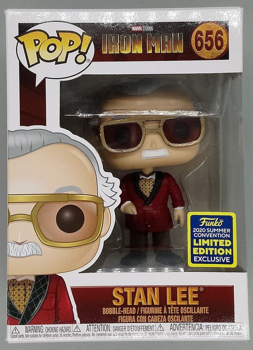 656 Stan Lee (Hef) - Marvel Iron Man Funko POP Funko