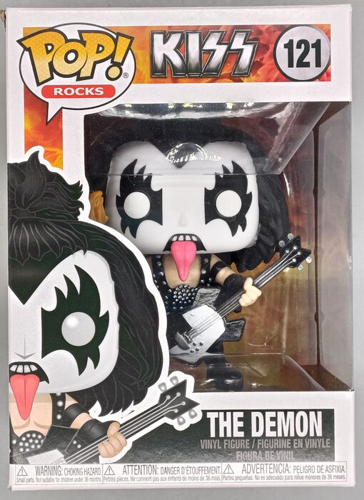 121 The Demon - KISS - Gene Simmons - Box Damaged Funko POP Funko