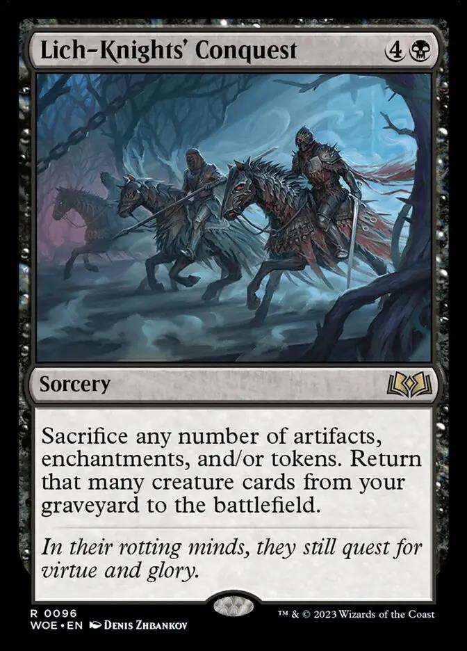 96 - Lich-Knights' Conquest - Wilds of Eldraine - Normal - Magic: The Gathering Card