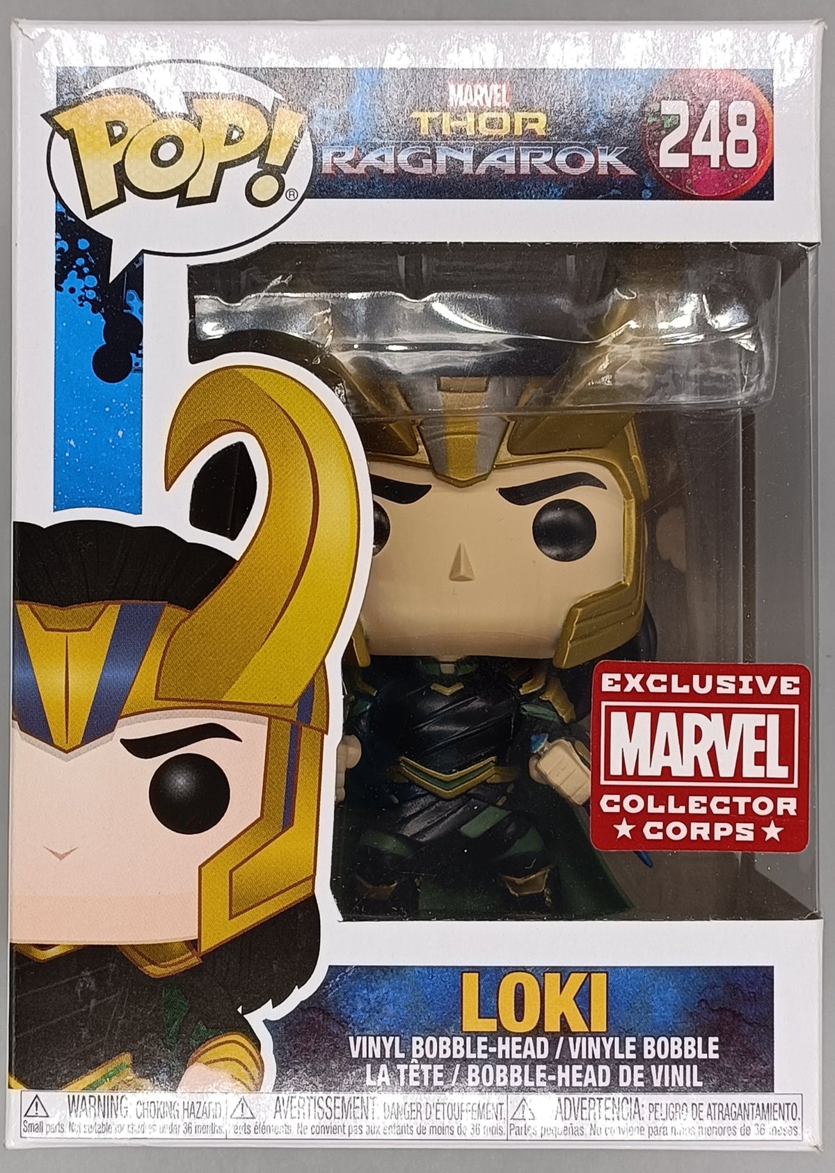 248 Loki (Helmet) Marvel Collector Corps - Thor Ra Box Damaged Funko POP Funko