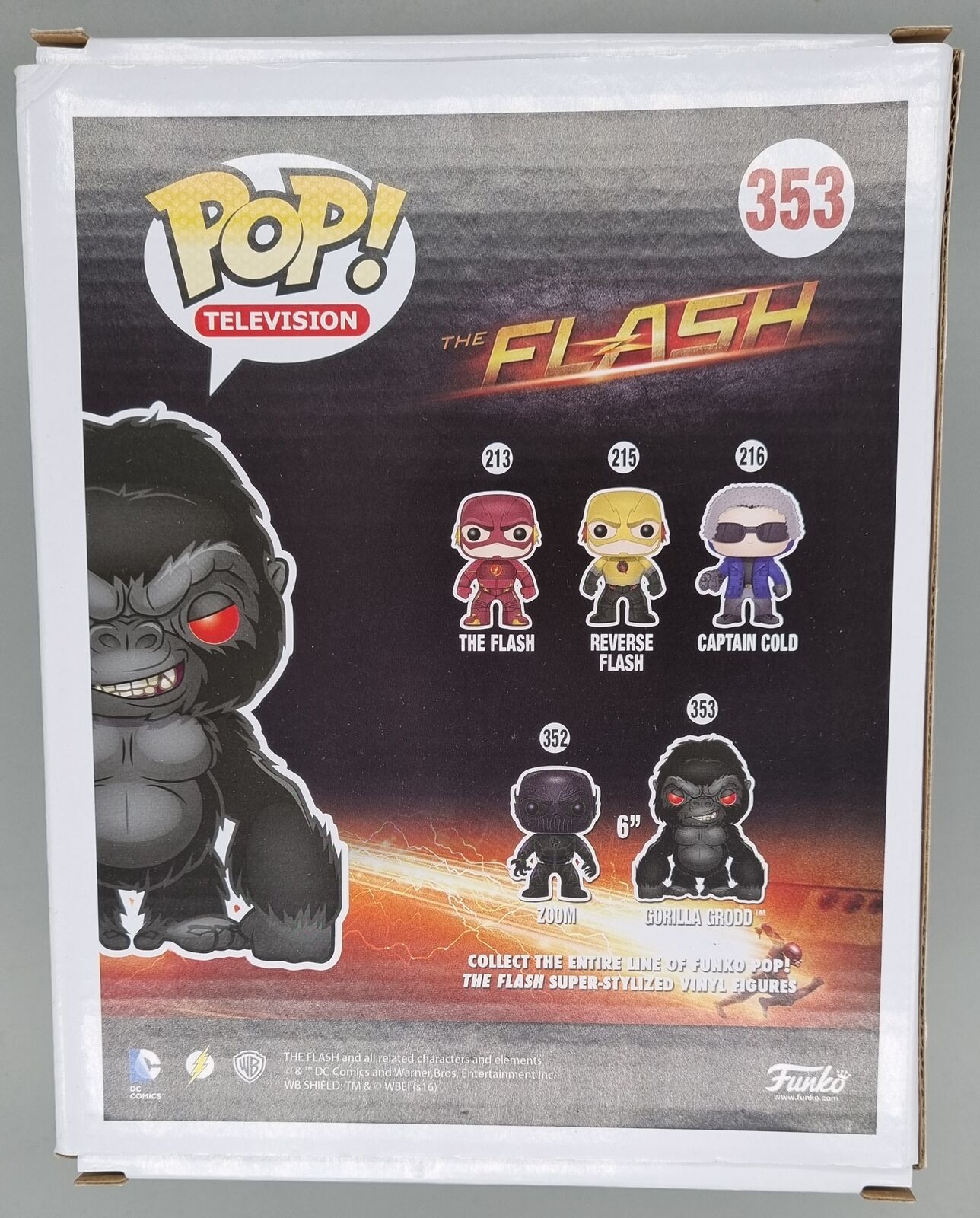 353 Gorilla Grodd - 6 Inch - The Flash - 2016 Con Funko POP