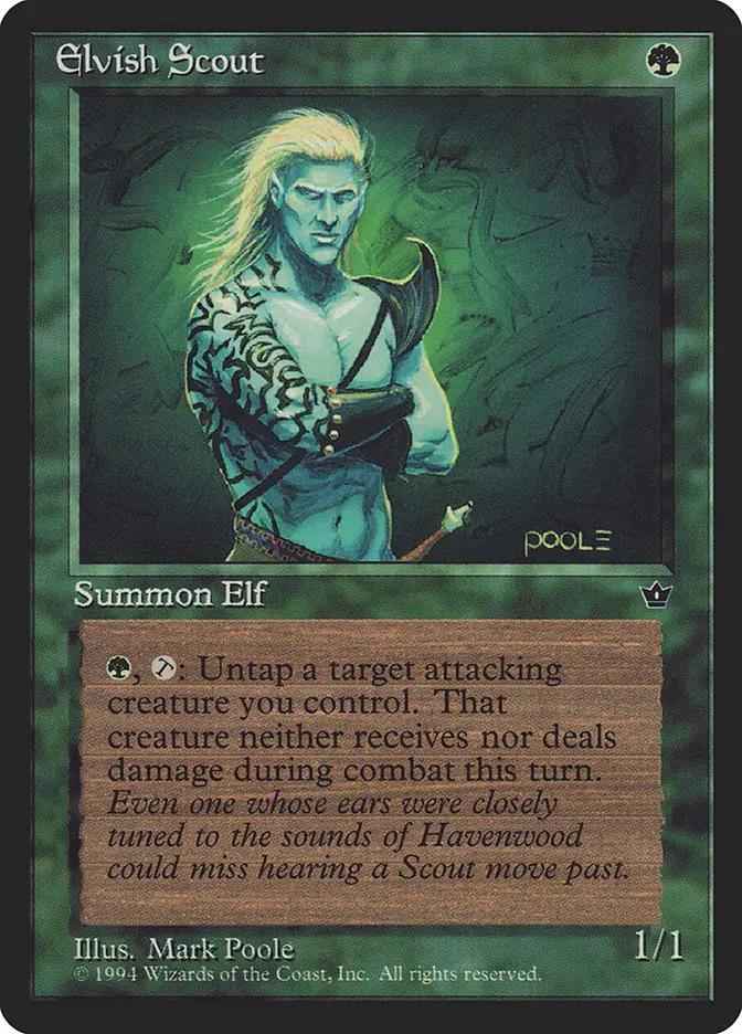 68a - Elvish Scout - Fallen Empires - Normal - Magic: The Gathering Card