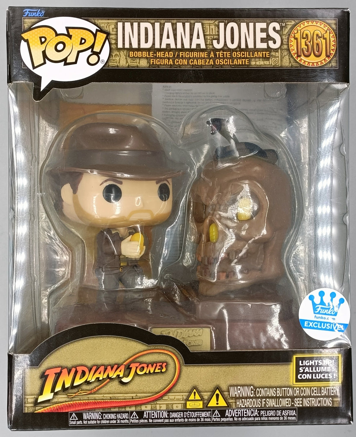 1361 Indiana Jones (Lights & Sound) Deluxe Disney - Box Damaged Funko POP Funko
