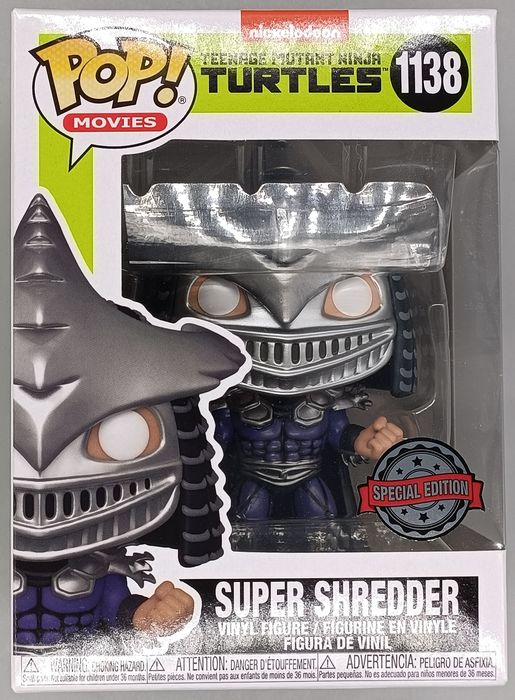 1138 Super Shredder - Metallic Teenage Mutant Ninja Turtles Funko POP - Box Damaged Funko