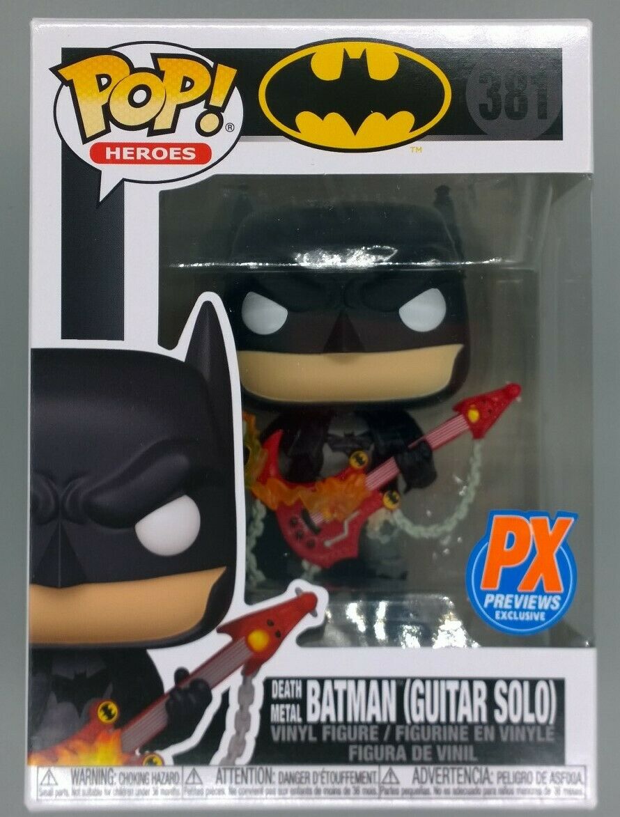 381 Death Metal Batman (Guitar Solo) - DC - Exclusive Funko POP Funko