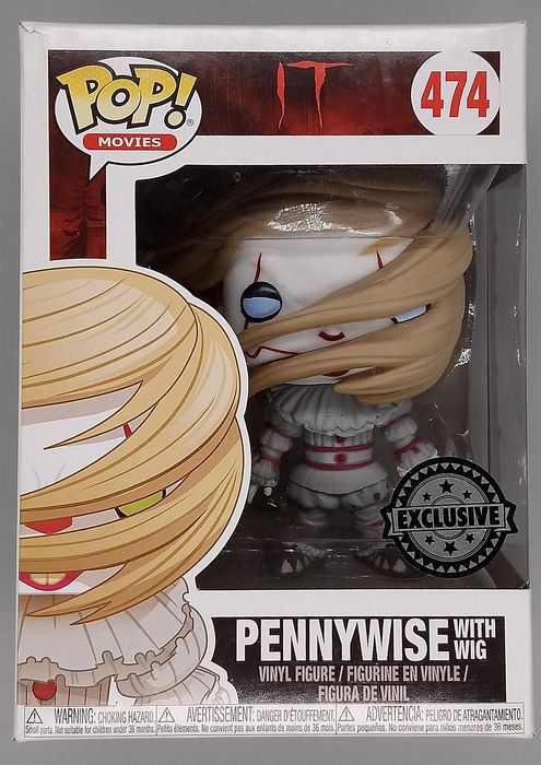 474 Pennywise (with Wig) - Horror - IT Funko POP Funko