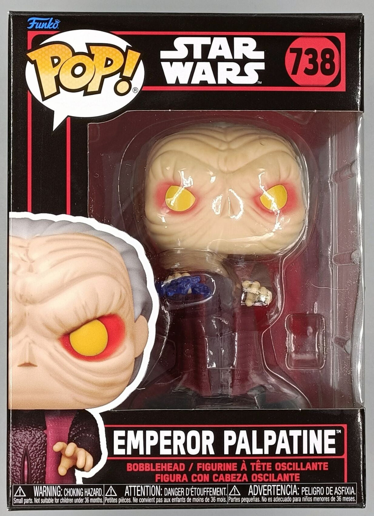 738 Emperor Palpatine - Star Wars: Dark Side Funko POP - Brand New Funko