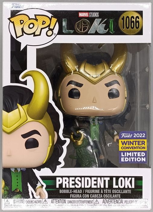 1066 President Loki (w/ Alligator Loki) Marvel Loki 2022 Con Funko POP - FanofThings.co.uk