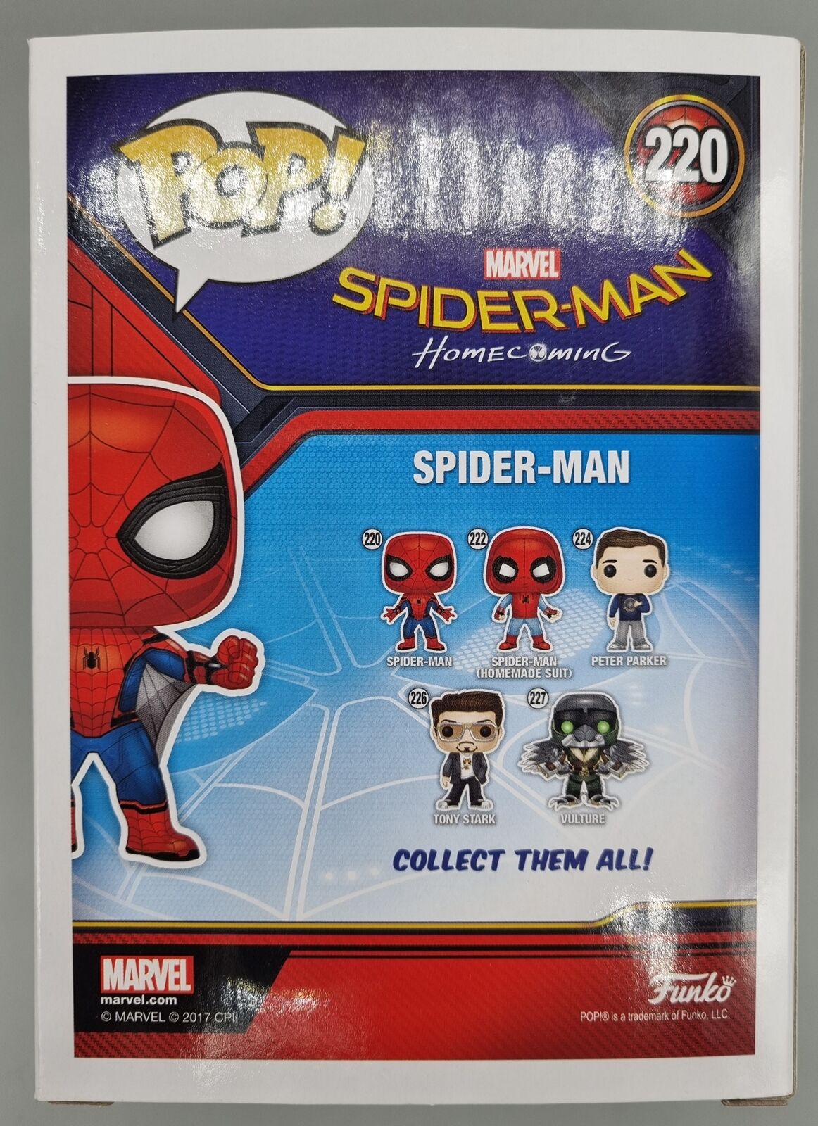 220 Spider-Man Wingsuit Homecoming Marvel Collectors Corps Funko POP