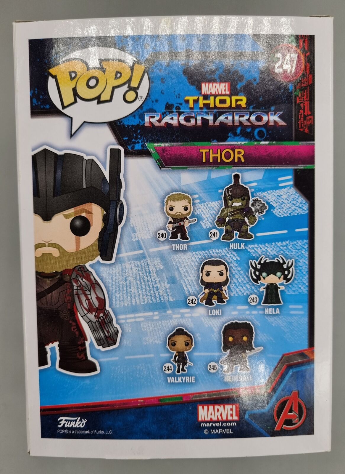 247 Thor (Gladiator) Marvel Collector Corps - Thor Ragnarok Funko POP