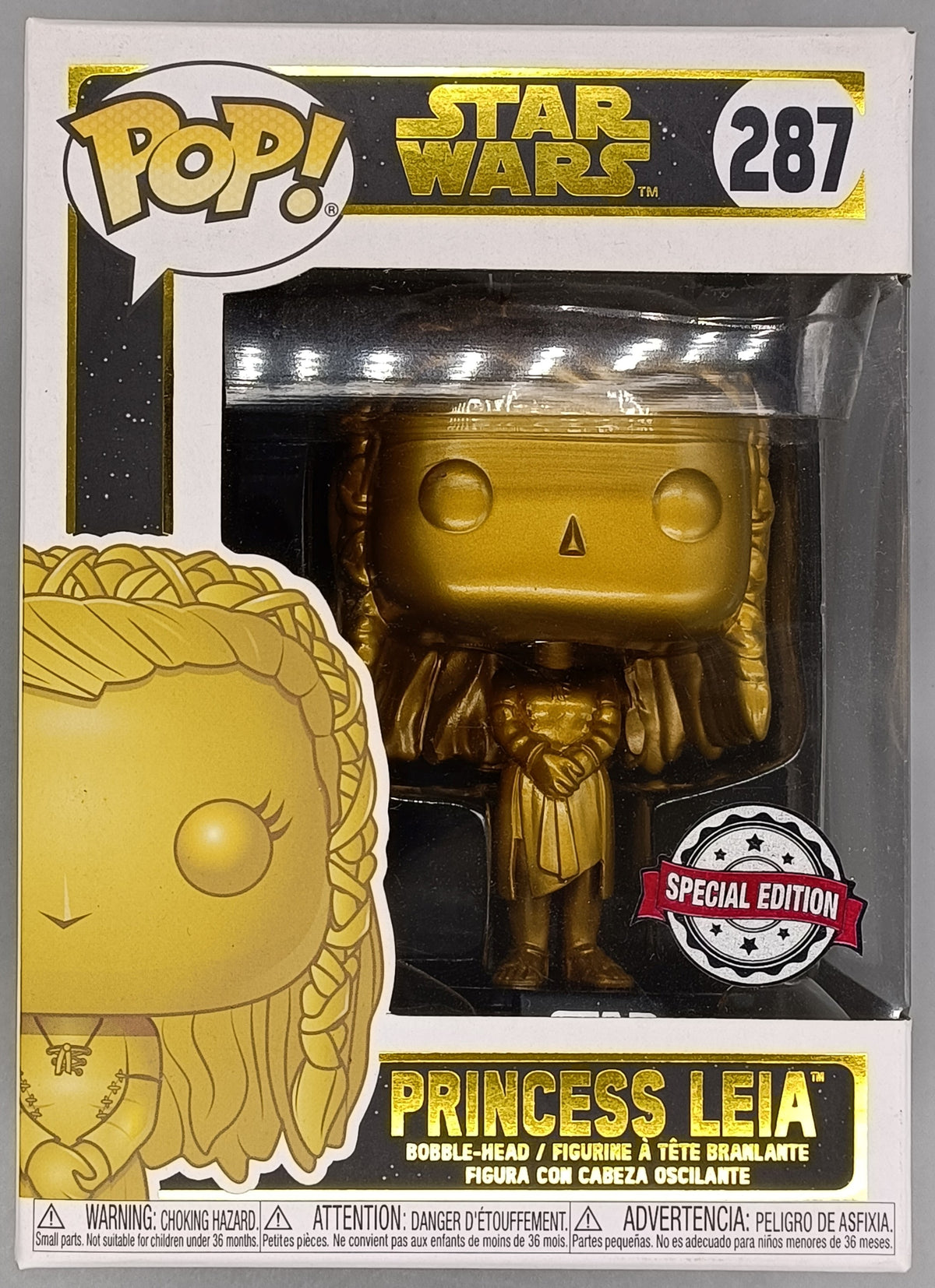287 Princess Leia (Ewok Village, Gold) Star Wars Funko POP