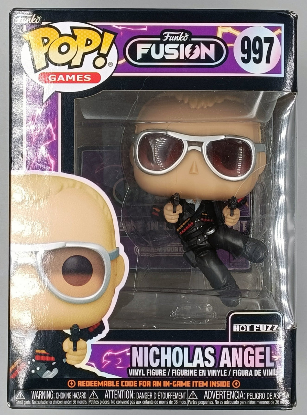 997 - Nicholas Angel - Hot Fuzz - Funko Fusion Box Damaged Funko POP Funko