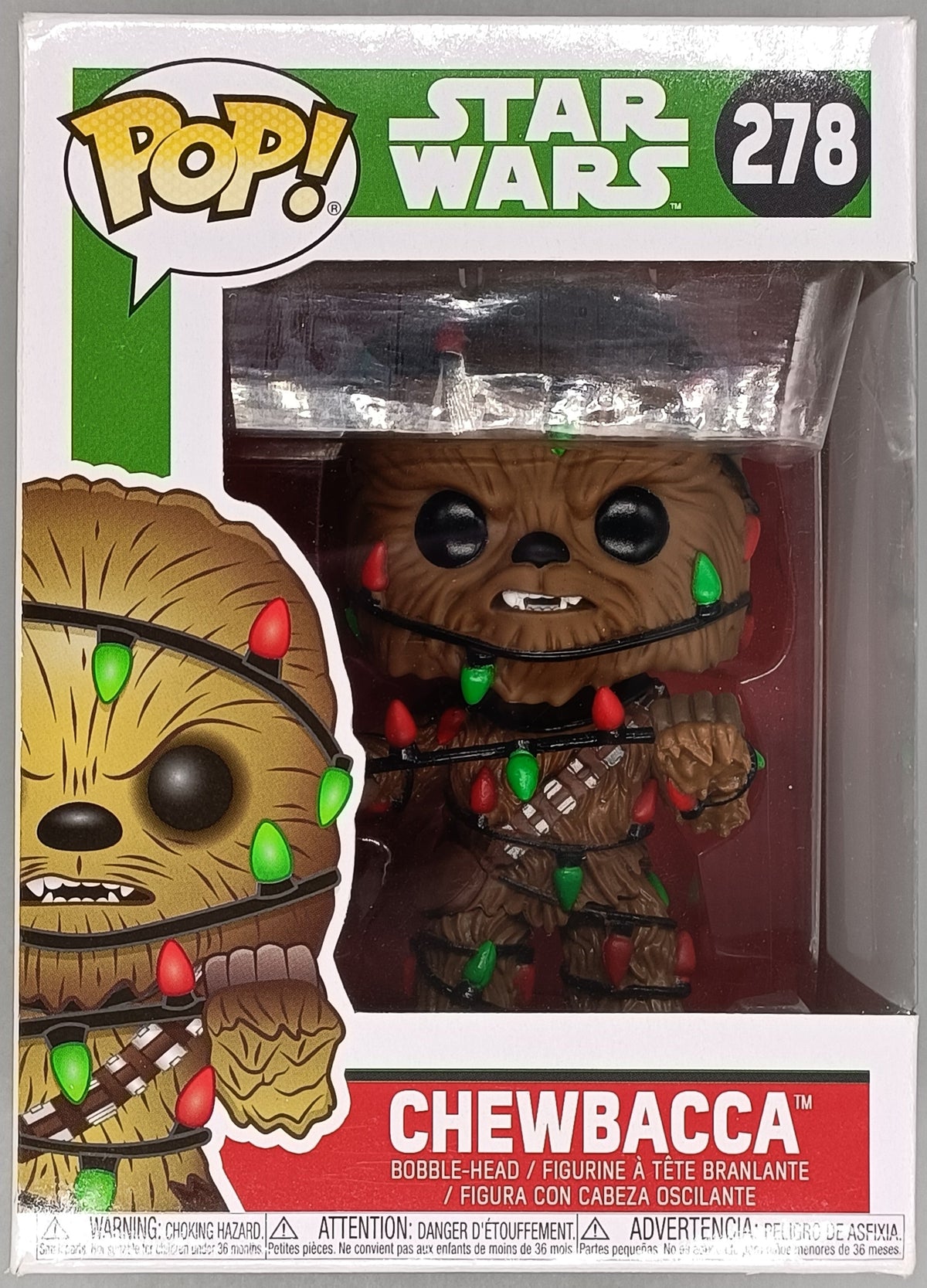 278 Chewbacca (w/ Lights) Star Wars - Holiday - Box Damaged Funko POP Funko