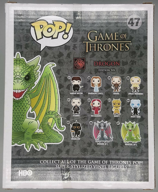 47 Rhaegal - 6 Inch - Game of Thrones - Damaged Box Funko POP