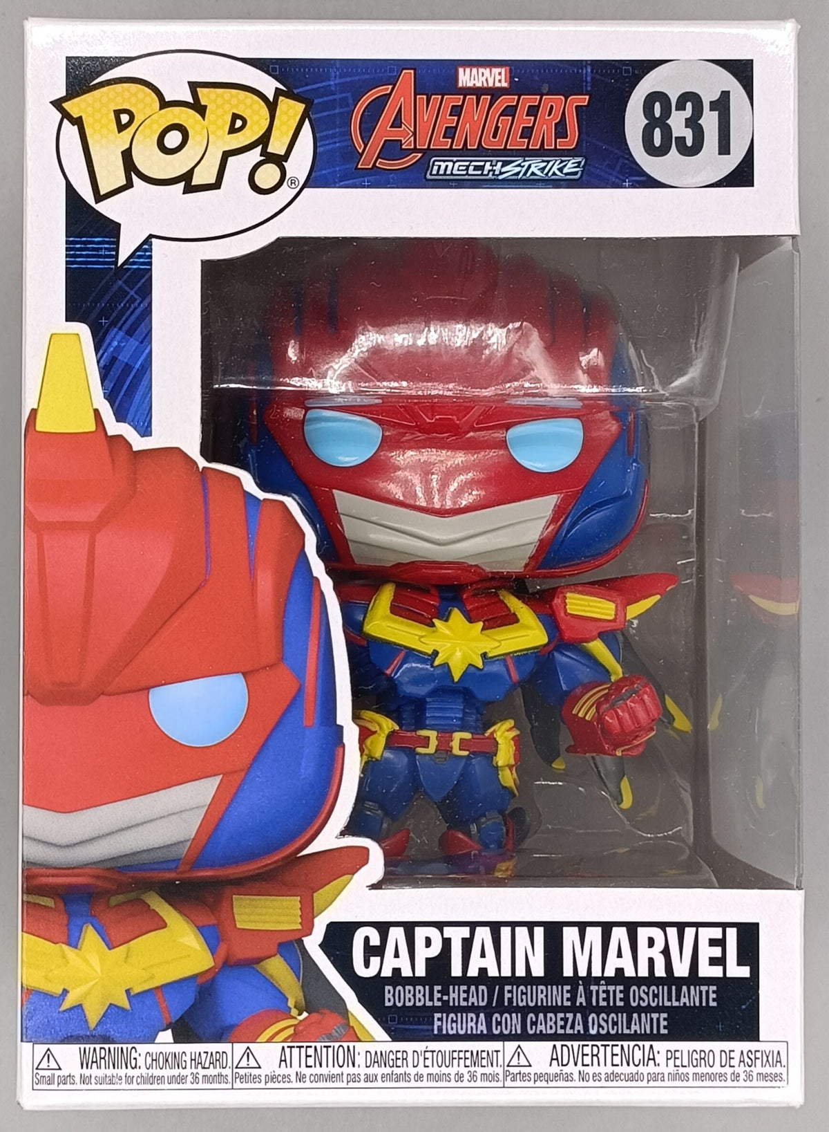 831 Captain Marvel - Marvel Mech Strike - Funko POP - Box Damaged Funko