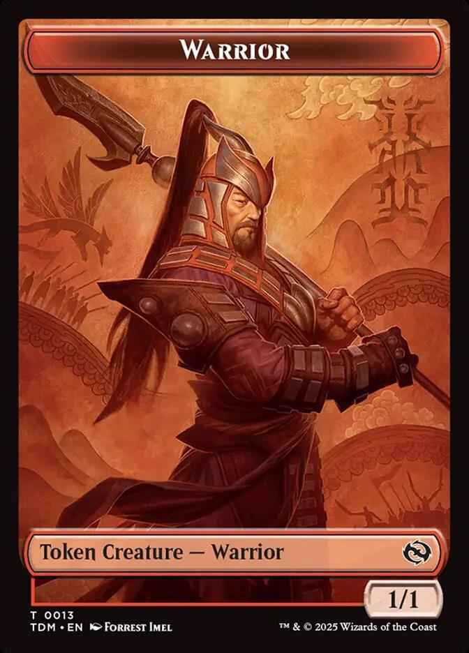 13 - Warrior - Tarkir: Dragonstorm Tokens - Normal