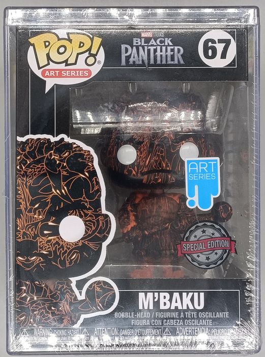 M'Baku Black Panther 67 Marvel Art Series Special Edition with Hard Stack Funko POP Funko