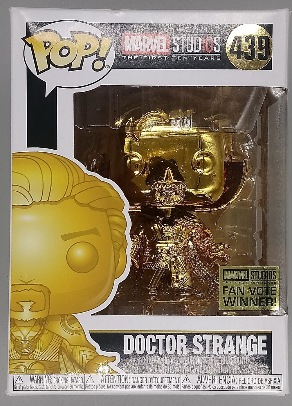 439 Doctor Strange (Gold) Chrome - Marvel Studios 10 Box Damaged Funko POP Funko