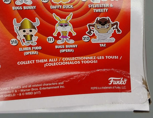 307 Bugs Bunny - Flocked - Looney Toons - Box Damaged Funko POP
