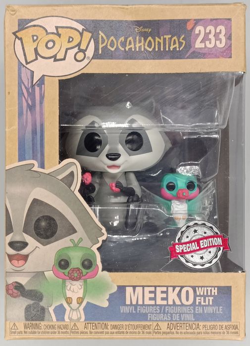 233 Meeko (with Flit) Disney Pocahontas - Box Damaged Funko POP Funko