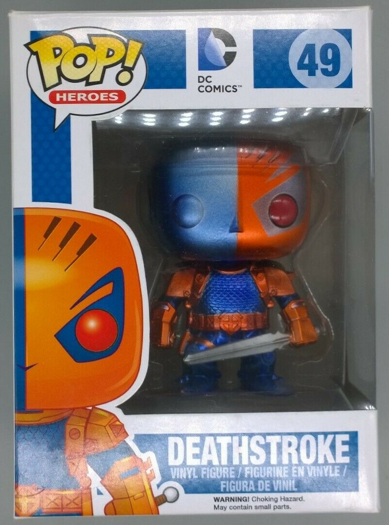 49 Deathstroke - Metallic - DC Heroes - Box Damaged Funko POP Funko