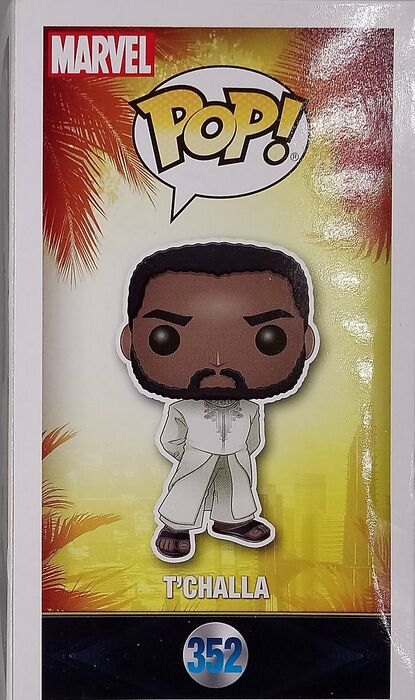 352 T'Challa (White) - Marvel Black Panther - Box Damaged Funko POP