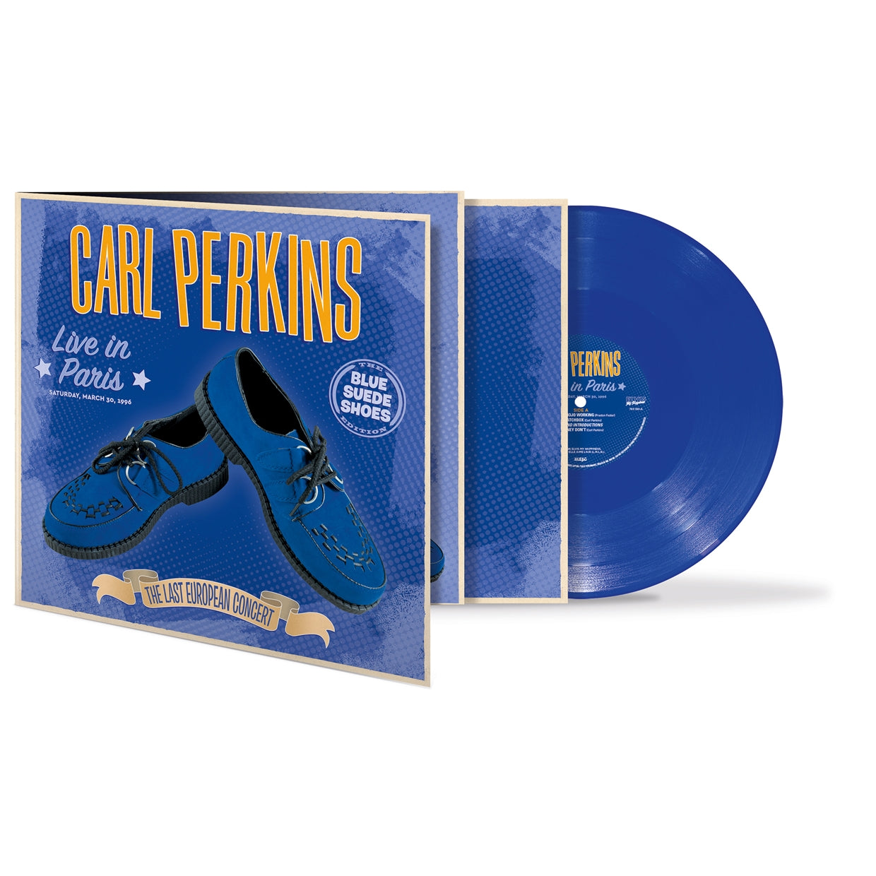 Carl Perkins - Live In Paris - The Last European Concert (Blue Vinyl) (+ Flexi Disc) - Rock/Pop - DLP