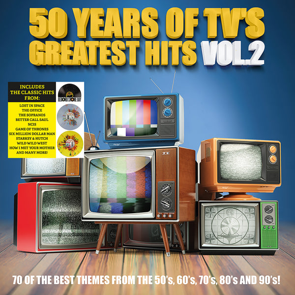 Various Artists - 50 Years Of Tv'S Greatest Hits Vol. 2 (Colour Vinyl)(Rsd 2023) - Rock/Pop - DLP