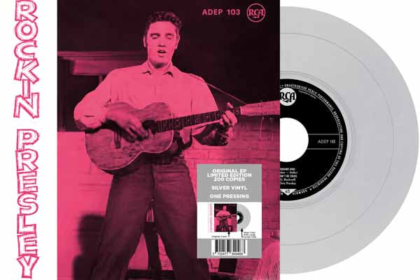 Sting - Ep ÂTranger Nâ22 - Rockin' Presley - Adep 103 (Denmark) (Limited 7" Silver Vinyl) - Rock/Pop - 7" Vinyl Music