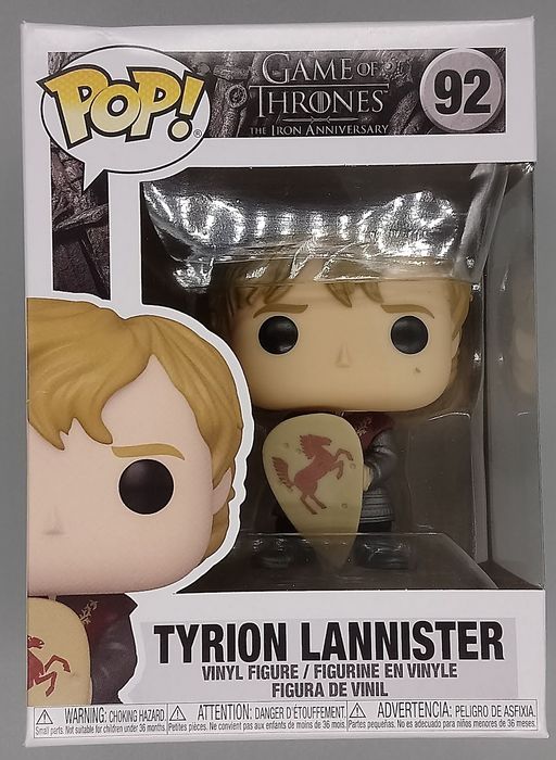 92 Tyrion Lannister (w/ Shield) - Game of Thrones Box Damaged Funko POP Funko
