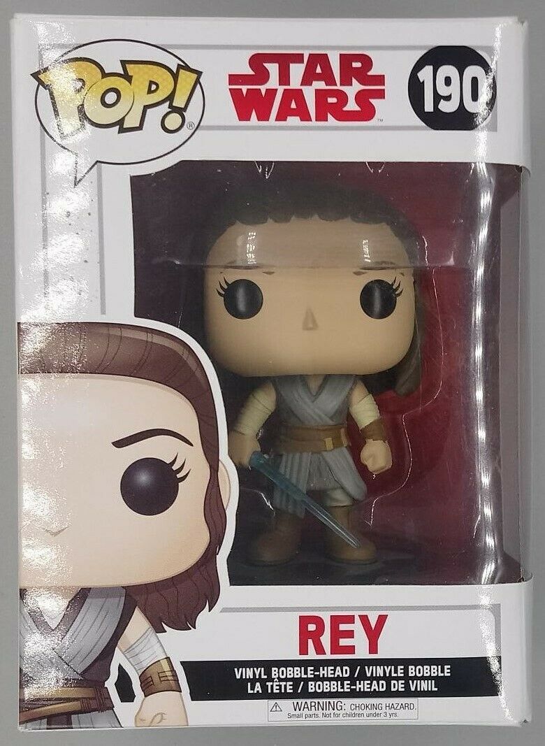 190 Rey - Star Wars The Last Jedi - Box Damaged Funko POP Funko