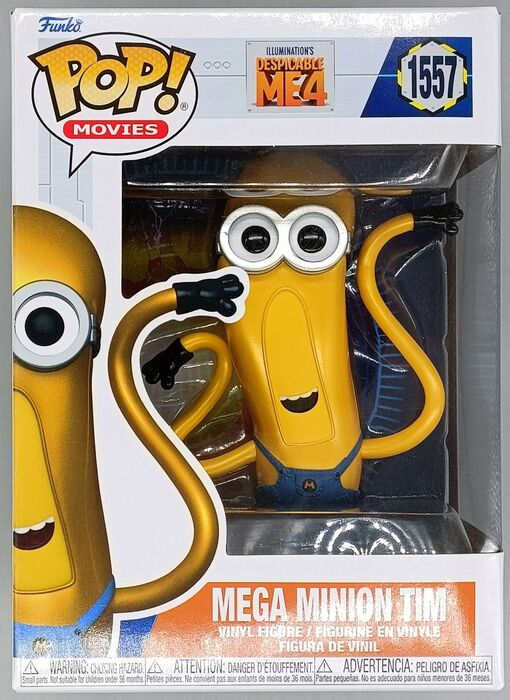 1557 Mega Minion Tim - Despicable Me 4 Funko POP - Brand New Funko