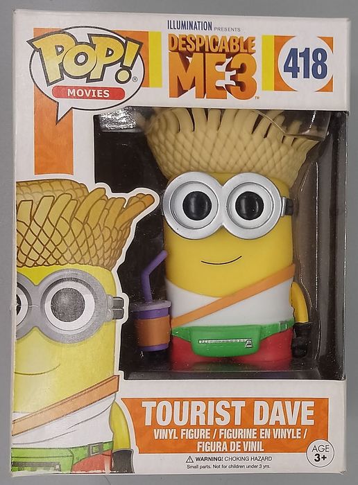 418 Tourist Dave - Despicable Me 3 - Box Damaged Funko POP Funko