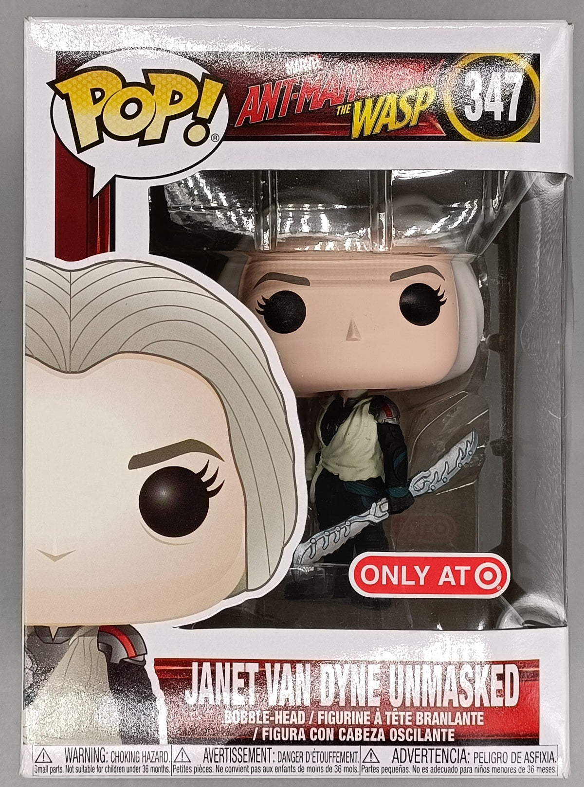 347 Janet van Dyne Unmasked - Marvel Ant-Man & The Wasp Funko POP - Box Damaged Funko