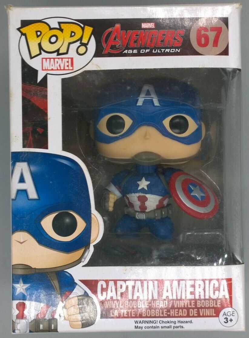 67 Captain America -Marvel Avengers - Box Damaged Funko POP Funko
