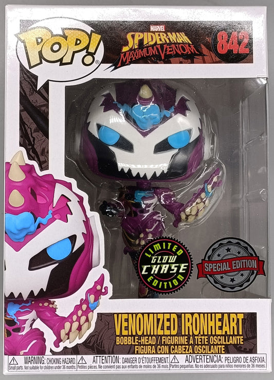 842 Venomized Ironheart - Glow Chase Edition - Marvel Funko POP