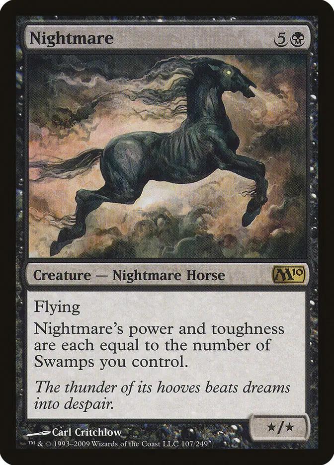 107 - Nightmare - Magic 2010 - Foil - Magic: The Gathering Card
