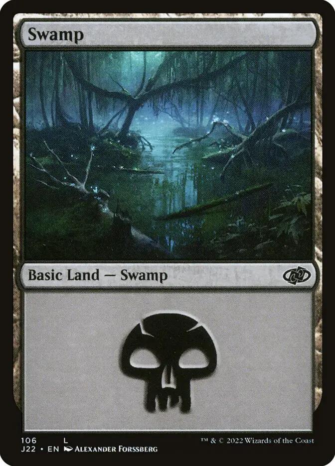 106 - Swamp - Jumpstart 2022 - Normal - Magic: The Gathering Card