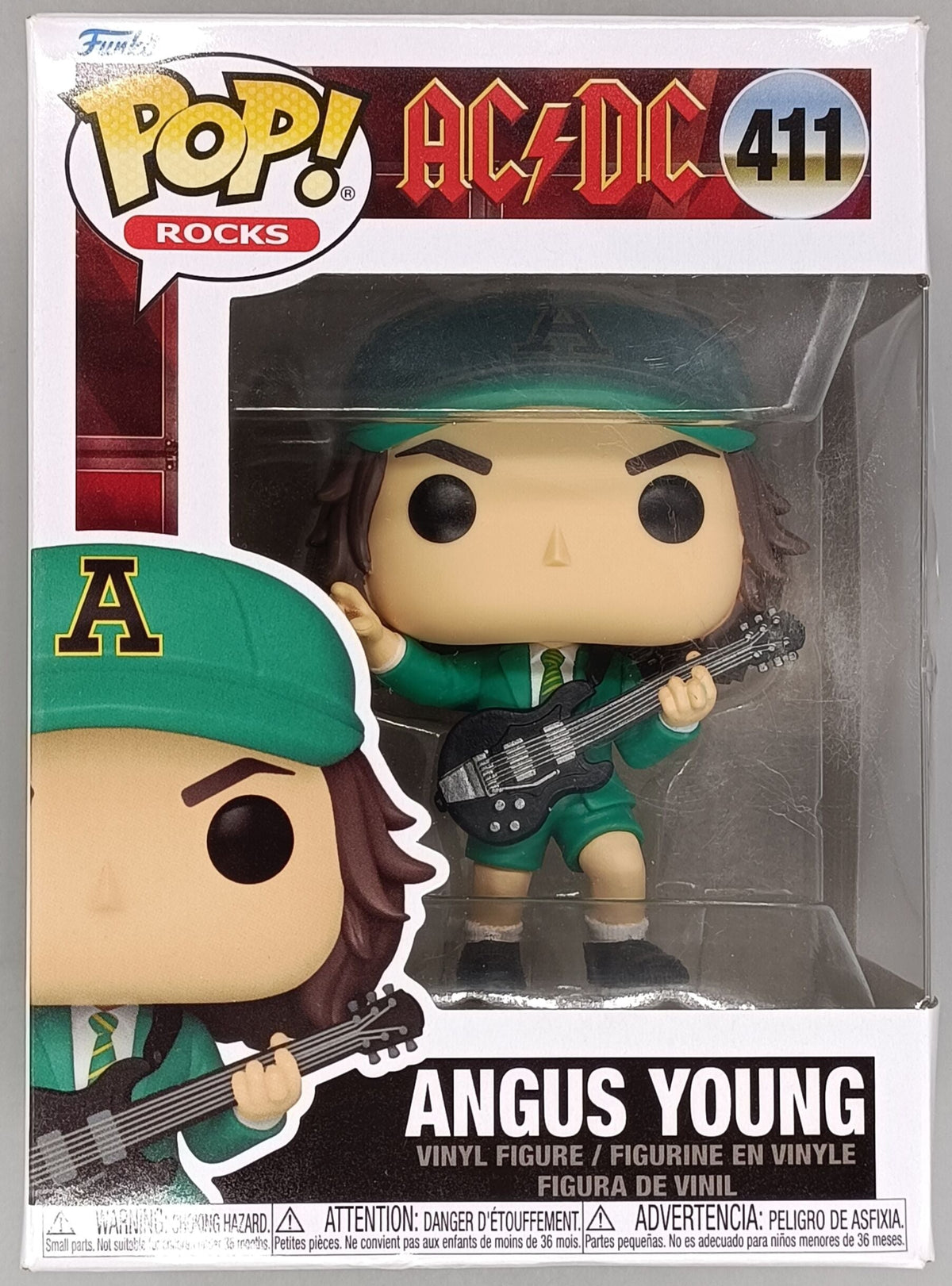 411 Angus Young (Green) - AC/DC - Rocks - Funko POP - Box Damaged Funko